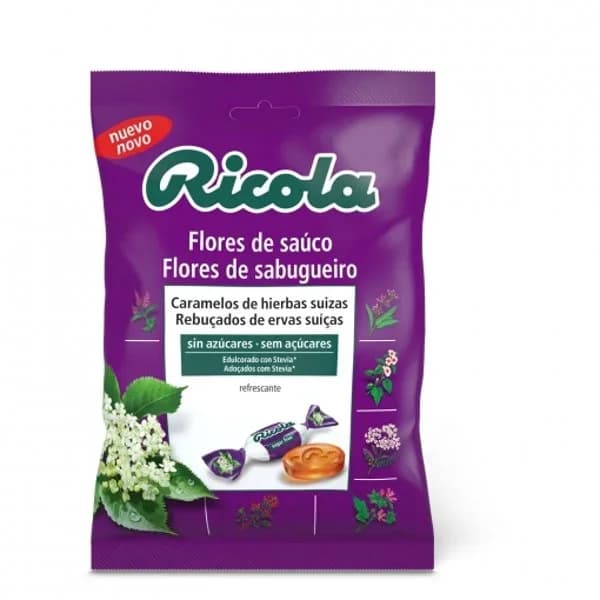 Caramelos sabor flores de saúco sin azúcar Ricola 70 g. - 0.07 kg - Imagen del producto en Findit