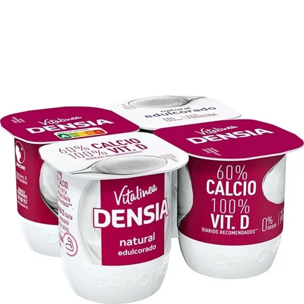 Yogur Densia Natural Edulcorado 0% 4UD - 0.48 kg - Imagen del producto en Findit
