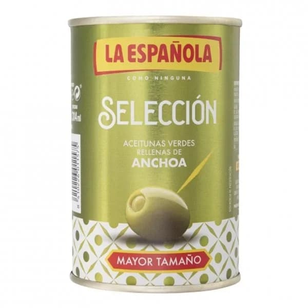 Aceitunas verdes rellenas de anchoa La Española 130 g. - 0.13 kg - Imagen del producto en Findit