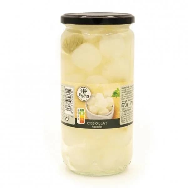 Cebollitas grandes Extra Carrefour 370 g. - 0.37 kg - Imagen del producto en Findit