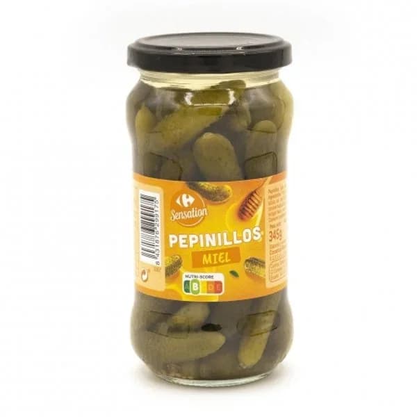 Pepinillos miel Sensation Carrefour 160 g. - 0.16 kg - Imagen del producto en Findit