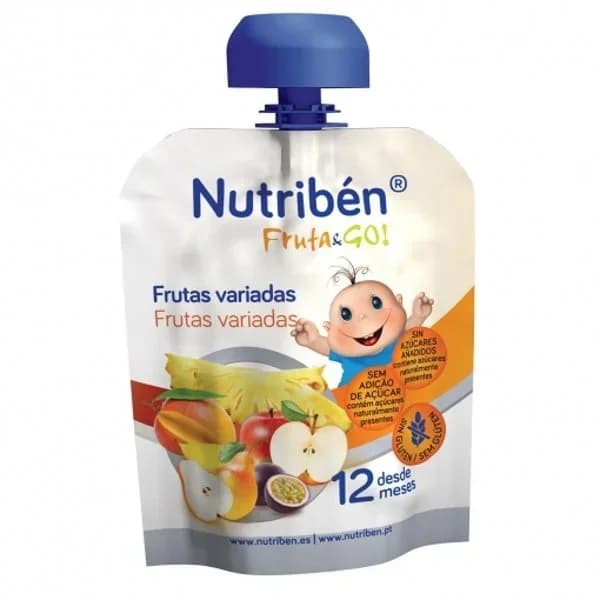 Bolsita de frutas frutas variadas NUTRIBEN, bolsa 90 g - 0.09 kg - Imagen del producto en Findit