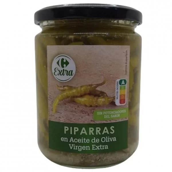 Piparras en aceite de oliva virgen Extra Carrefour 190 g. - 0.19 kg - Imagen del producto en Findit