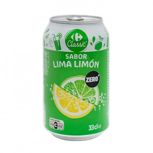Refresco sabor lima- limón Zero Carrefour Classic' lata 33 cl. - 0.33 l - Imagen del producto en Findit