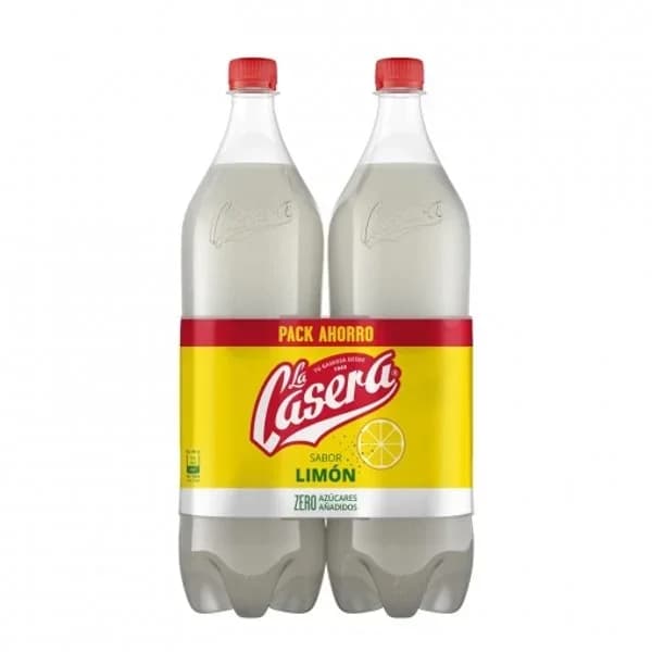 La Casera de limón zero azucares añadidos pack de 2 botellas de 1,5 l. - 2.98 l - Imagen del producto en Findit