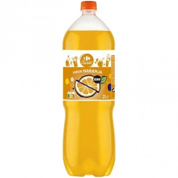 Refresco naranja Zero Carrefour Classic' botella 2 l - 2 l - Imagen del producto en Findit