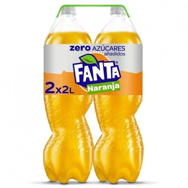 Fanta de naranja Zero pack 2 botellas 2 l. - 3.99 l - Imagen del producto en Findit