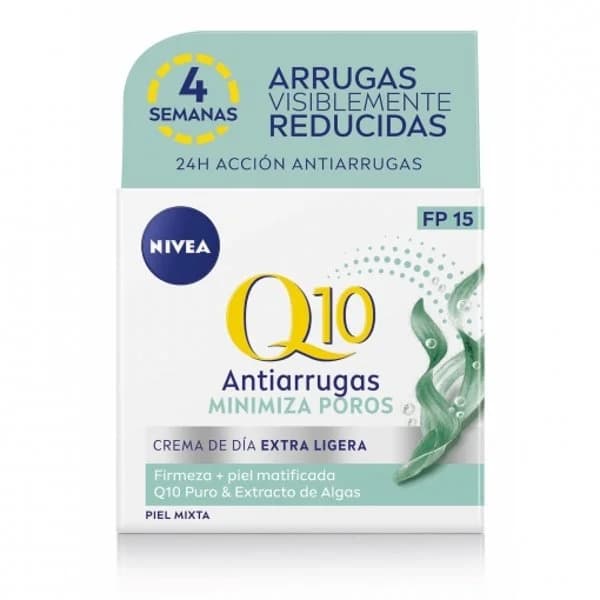 Crema facial cuidado de día FP15 con Q10 natural & extracto de algas Q10 Power Antiarrugas + Matificante Nivea 50 ml. - 0.05 l - Imagen del producto en Findit