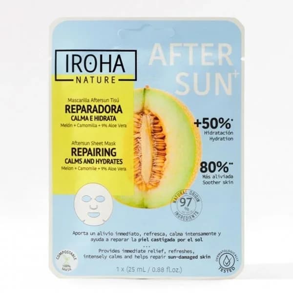 Mascarilla after sun tisú reparadora calma e hidrata Iroha Nature 1 ud. - 1 ud - Imagen del producto en Findit