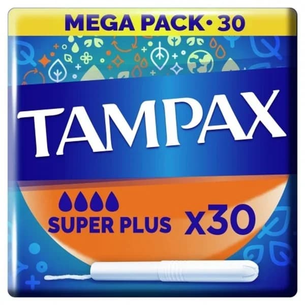 Tampones super plus Tampax 30 ud. - 1 ud - Imagen del producto en Findit