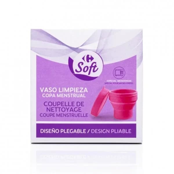Vaso limpieza copa menstrual Carrefour Soft 1 ud. - 1 ud - Imagen del producto en Findit