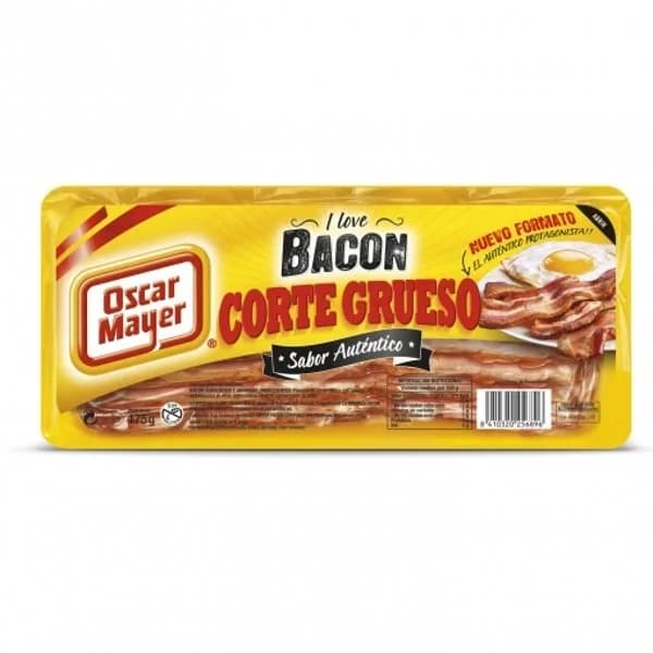 Bacon corte grueso Oscar Mayer sin gluten 175 g. - 1 ud - Imagen del producto en Findit