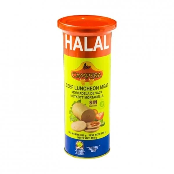 Mortadela Vaca Campera en lata Halal sin gluten y sin lactosa 850 g - 1 ud - Imagen del producto en Findit