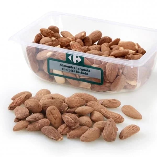 Almendra largueta piel tostada Carrefour tarrina 225 g - 0.22 kg - Imagen del producto en Findit