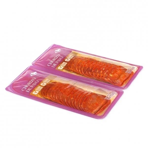 Chorizo de pavo en lonchas Carrefour El Mercado 2x75 g - 0.15 kg - Imagen del producto en Findit