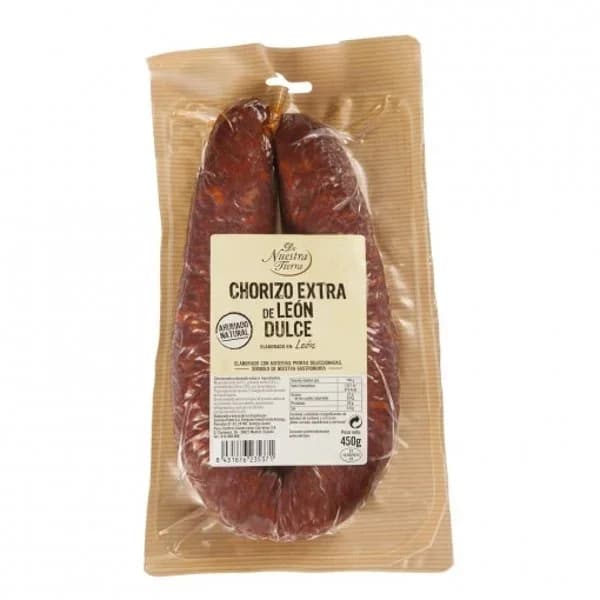 Chorizo de léon De Nuestra Tierra 450 g. - 0.45 kg - Imagen del producto en Findit