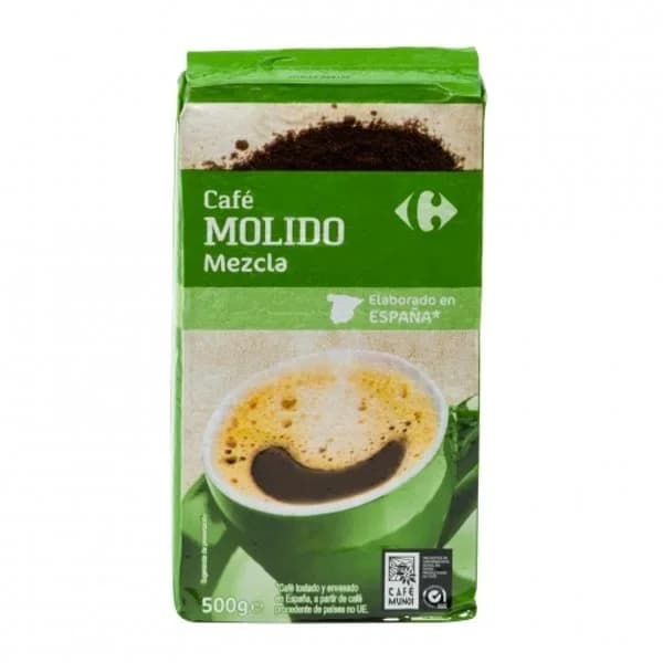 Café molido mezcla Carrefour 500 g. - 0.5 kg - Imagen del producto en Findit