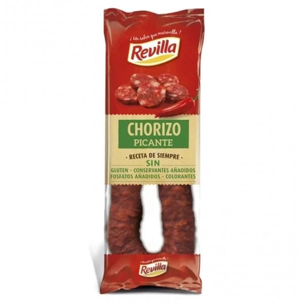 Chorizo picante Revilla sin gluten 250 g. - 0.25 kg - Imagen del producto en Findit