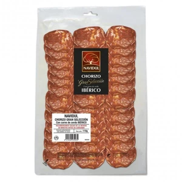 Chorizo ibérico Gran Selección Navidul sin gluten 100 g. - 0.1 kg - Imagen del producto en Findit