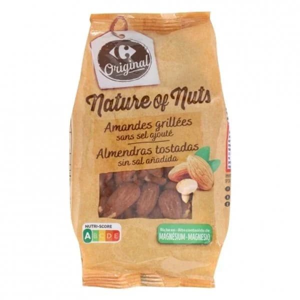 Almendras tostadas sin sal añadida Carrefour 200 g. - 0.2 kg - Imagen del producto en Findit