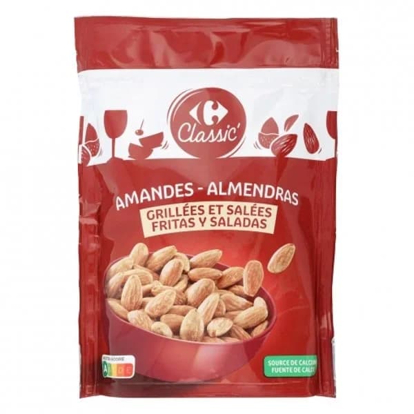 Almendras fritas y saladas Carrefour 200 g. - 1 ud - Imagen del producto en Findit
