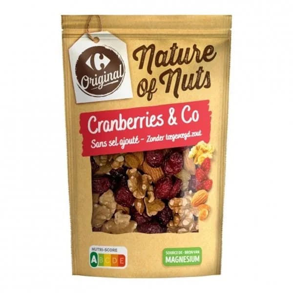 Cocktail de frutos secos con arándanos Original Carrefour 180 g. - 0.18 kg - Imagen del producto en Findit