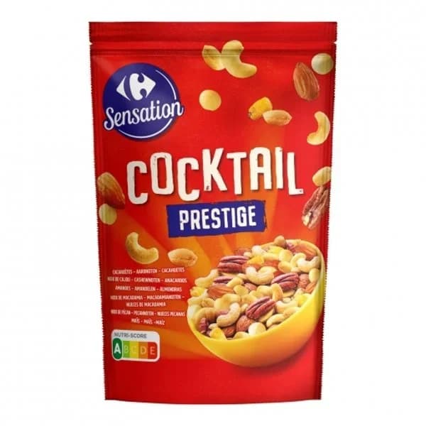 Cocktail de frutos secos Prestige Sensation Carrefour doy pack 200 g. - 0.2 kg - Imagen del producto en Findit