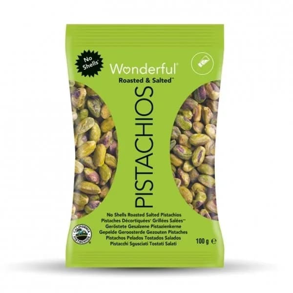 Pistachos pelados y tostados con sal Wonderful 100 g. - 1 ud - Imagen del producto en Findit