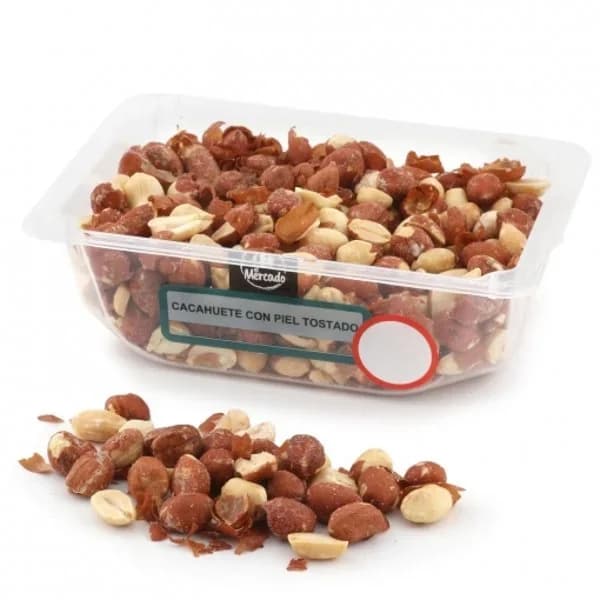Cacahuete piel tostado Carrefour El Mercado tarrina de 250 g - 0.25 kg - Imagen del producto en Findit