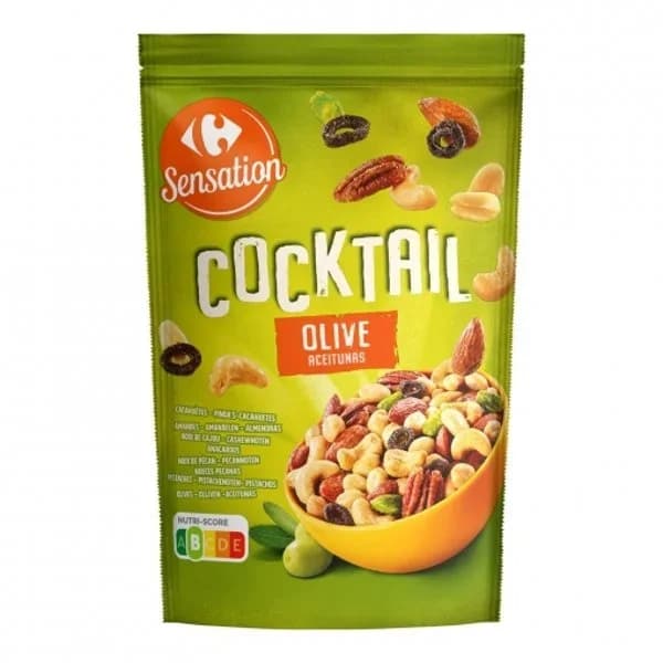 Cocktail de frutos secos con olivas Sensation Carrefour doy pack 200 g. - 0.2 kg - Imagen del producto en Findit