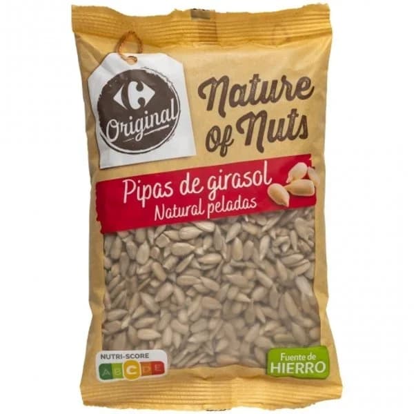 Pipas peladas naturales Original Carrefour 200 g. - 0.2 kg - Imagen del producto en Findit