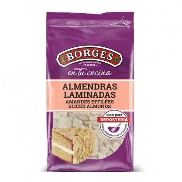 Almendras laminadas Borges 200 g. - 0.2 kg - Imagen del producto en Findit