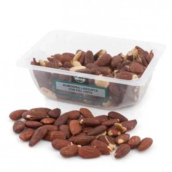 Almendra largueta piel frita Carrefour tarrina 250 g - 0.25 kg - Imagen del producto en Findit