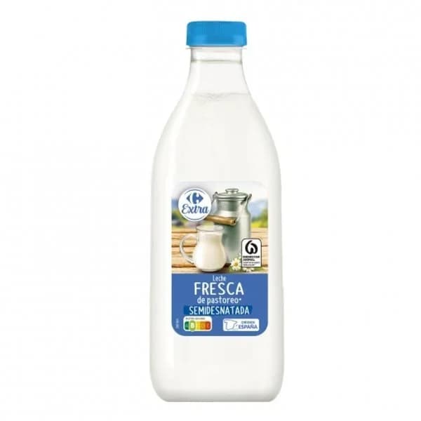 Leche semidesnatada fresca Carrefour botella 1 l. - 1 l - Imagen del producto en Findit