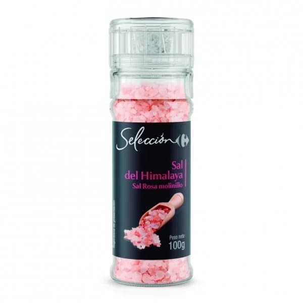 Molinillo sal rosa del himalaya Carrefour Selección 100 g. - 0.1 kg - Imagen del producto en Findit