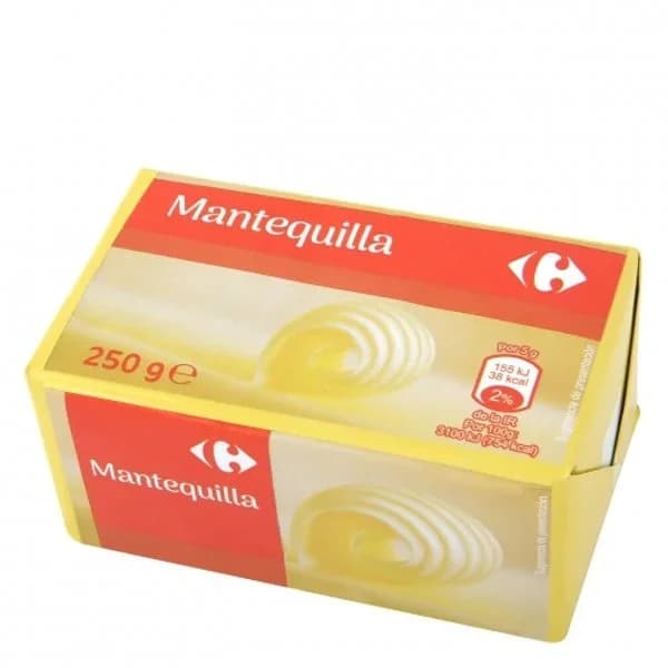Mantequilla pastilla sin sal Carrefour Classic 250 g. - 0.25 kg - Imagen del producto en Findit