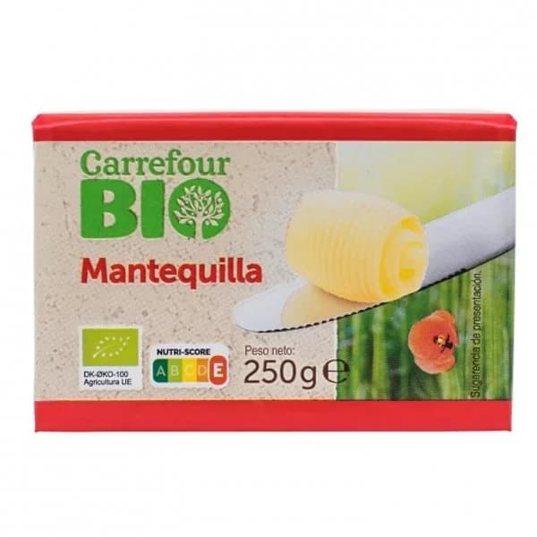 Mantequilla ecológica Carrefour Bio 250 g. - 0.25 kg - Imagen del producto en Findit