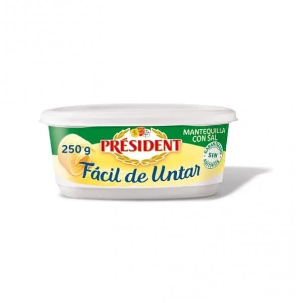 Mantequilla faácil de untar Président 250 g. - 0.25 kg - Imagen del producto en Findit