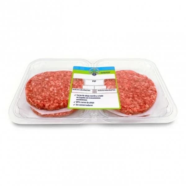 Hamburguesa de vacuno añojo Círculo de Calidad 4x90 g - 0.36 kg - Imagen del producto en Findit