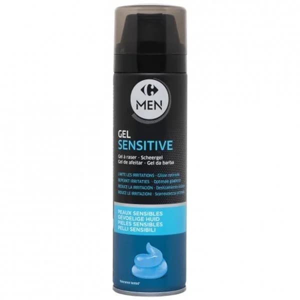 Gel de afeitado piel sensible Carrefour Men 200 ml. - 0.2 l - Imagen del producto en Findit