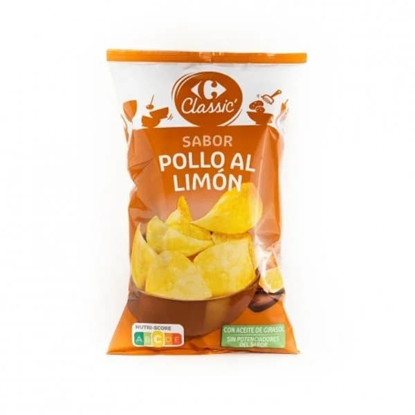 Patatas fritas sabor pollo al limón Carrefour Classic' 130 g. - 0.13 kg - Imagen del producto en Findit