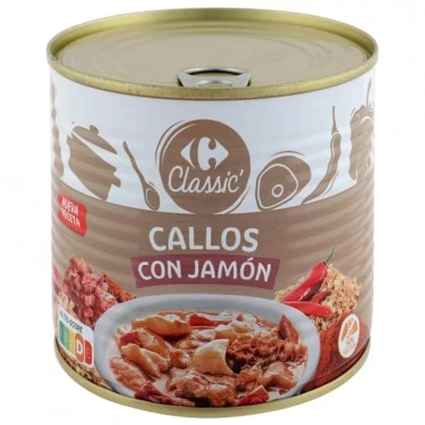 Callos con jamón Classic Carrefour sin gluten 630 g. - 0.63 kg - Imagen del producto en Findit