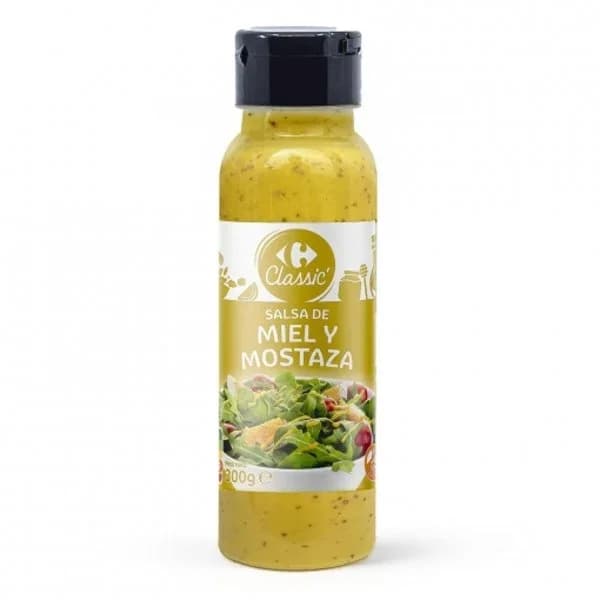 Salsa de miel y mostaza Carrefour Classic sin gluten envase 300 g. - 0.3 kg - Imagen del producto en Findit