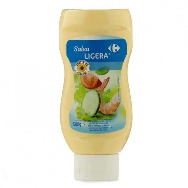 Salsa ligera con aceite de girasol Carrefour 500 ml. - 0.5 kg - Imagen del producto en Findit