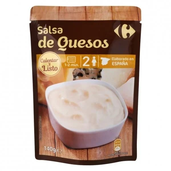 Salsa de quesos Carrefour sobre 140 g. - 0.14 kg - Imagen del producto en Findit