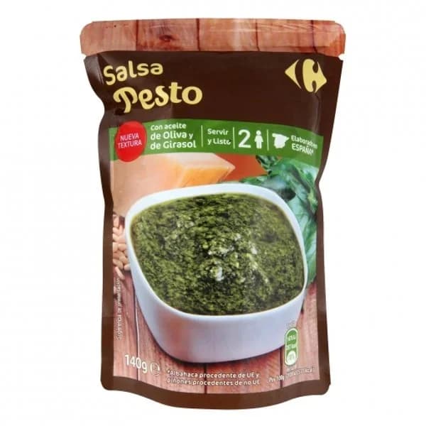 Salsa pesto Carrefour bolsita 140 g. - 0.14 kg - Imagen del producto en Findit