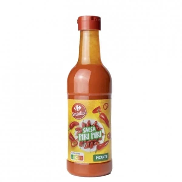 Salsa picante Piri Piri Sensation Carrefour botella 200 g. - 0.2 kg - Imagen del producto en Findit