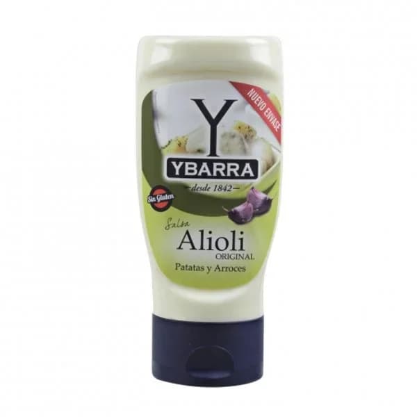Salsa alioli original Ybarra sin gluten y sin lactosa 300 ml. - 0.25 l - Imagen del producto en Findit