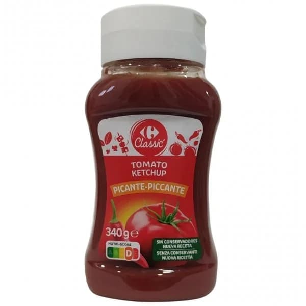 Kétchup picante Classic Carrefour envase 340 g. - 0.34 kg - Imagen del producto en Findit