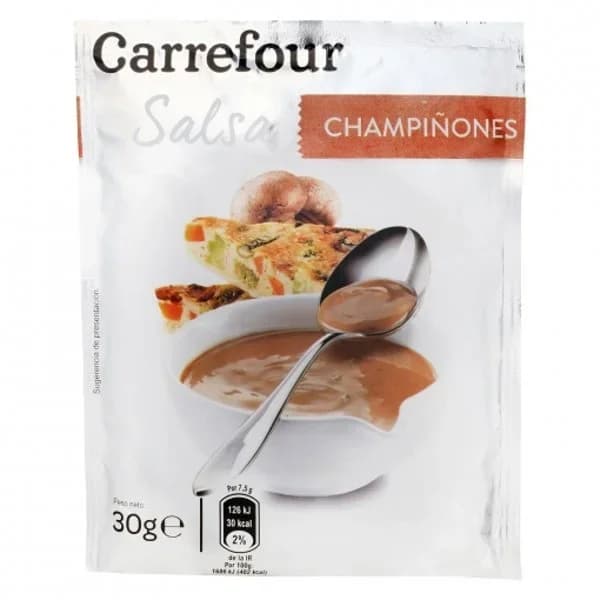 Salsa de champiñones Carrefour sobre 30 g. - 1 ud - Imagen del producto en Findit